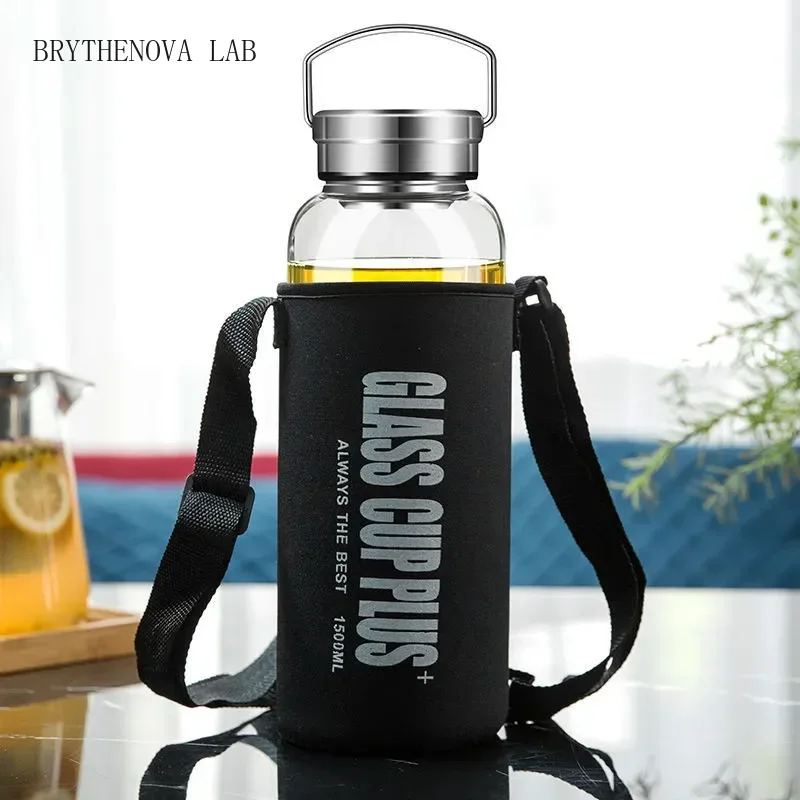 Bouteille d'eau en verre de 2  - Outdoor Sport Glass Water Bottle avis et prix